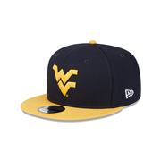 West Virginia New Era 9Fifty Snapback Two Tone Flat Brim Hat